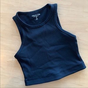 Year of Ours Black Crop top